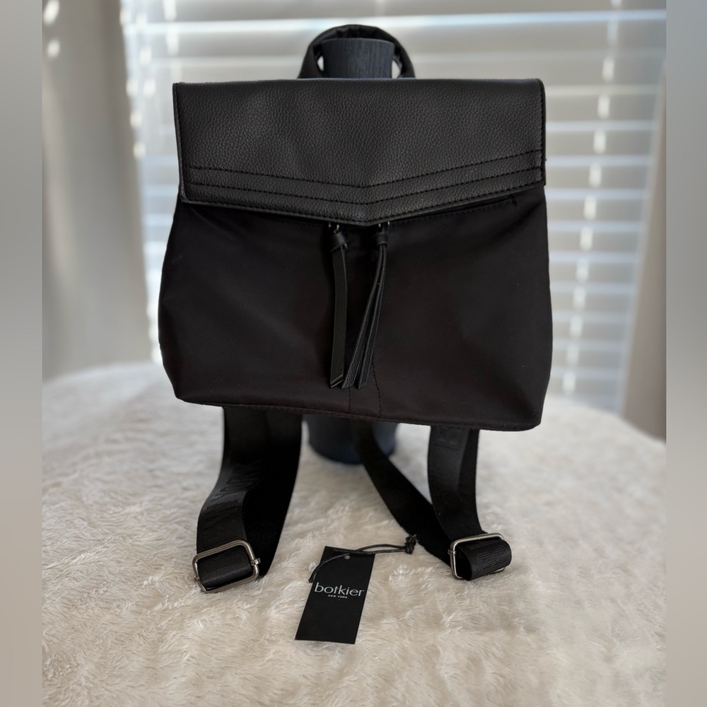 Botkier Black Backpack with Tassel Detail